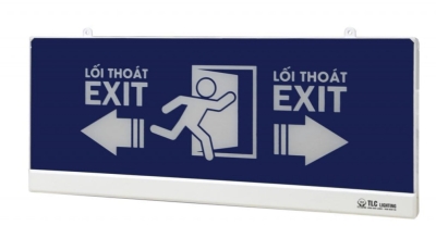 Đèn Exit – Đèn chỉ dẫn lối thoát 2 mặt TLC